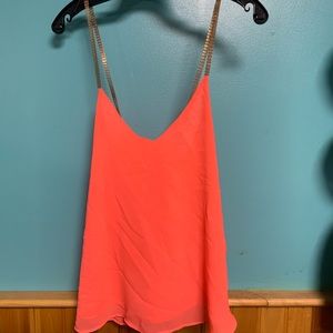 Coral tank top